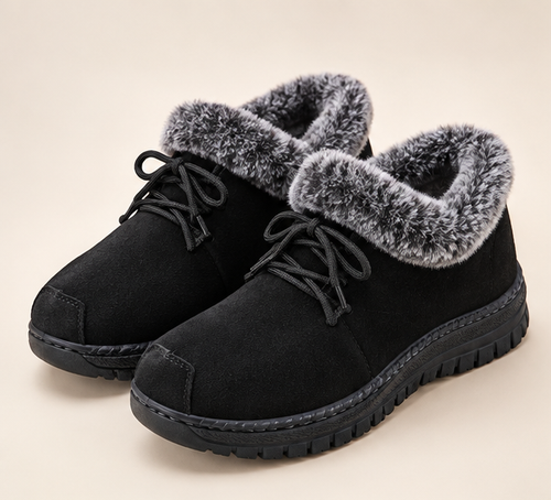 Chaussures d’hiver femme fourrées - Noir