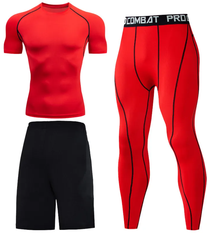 Style 10 - ensemble de compression homme 3 pièces