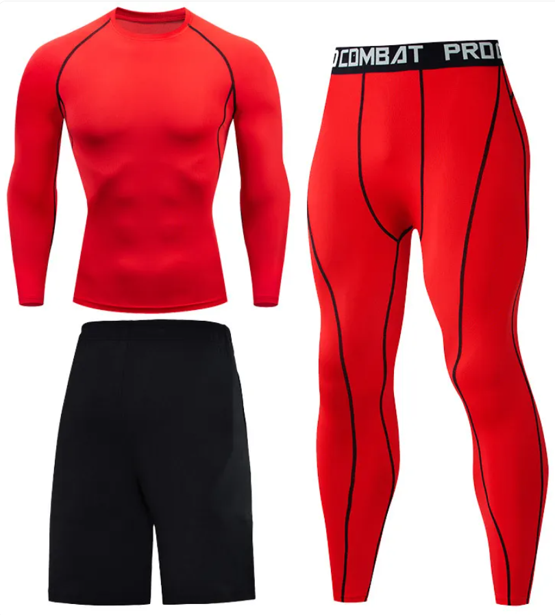 Style 11 - ensemble de compression homme 3 pièces