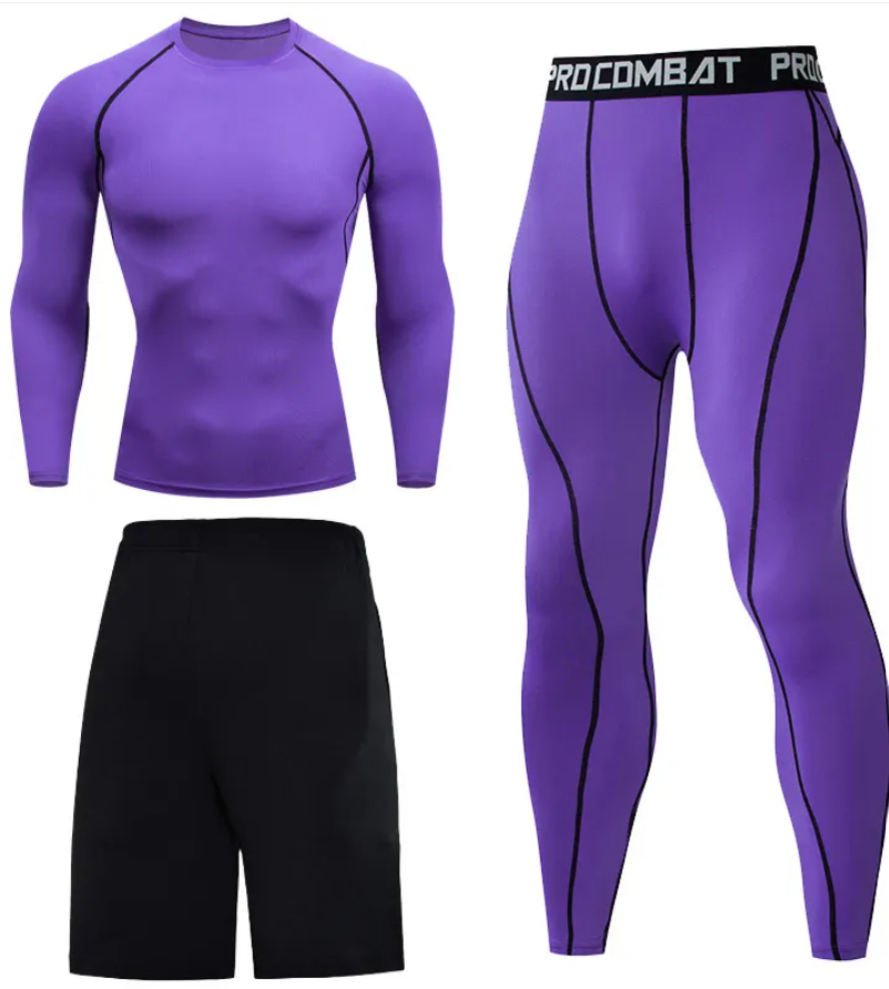 Style 13 - ensemble de compression homme 3 pièces