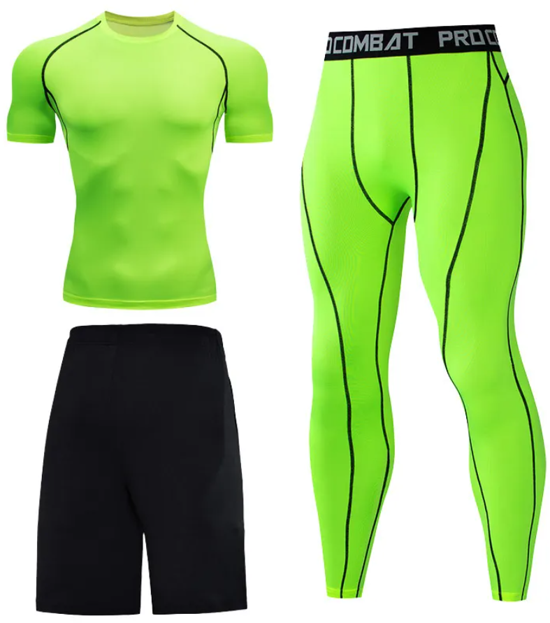Style 14 - ensemble de compression homme 3 pièces