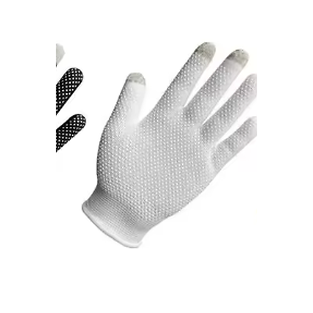Gants tactiles antidérapants unisexes - Blanc