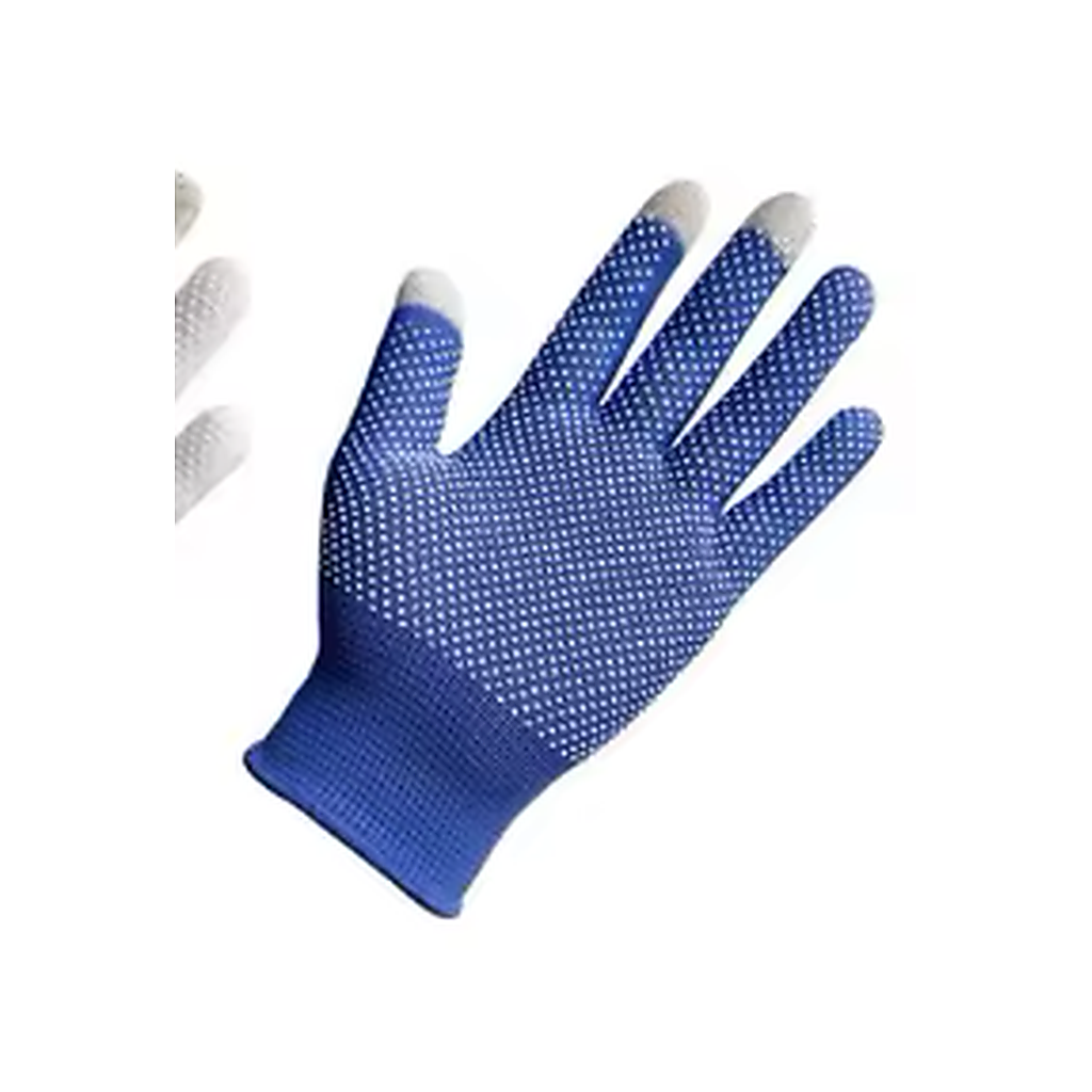 Gants tactiles antidérapants unisexes - Bleu