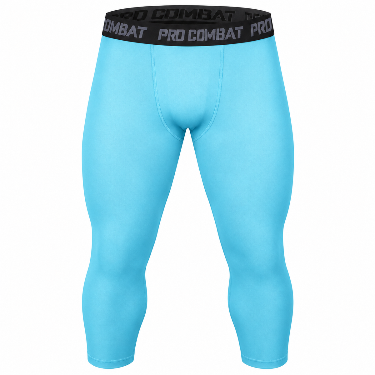 Legging de compression homme 3/4 - Bleu Caroline
