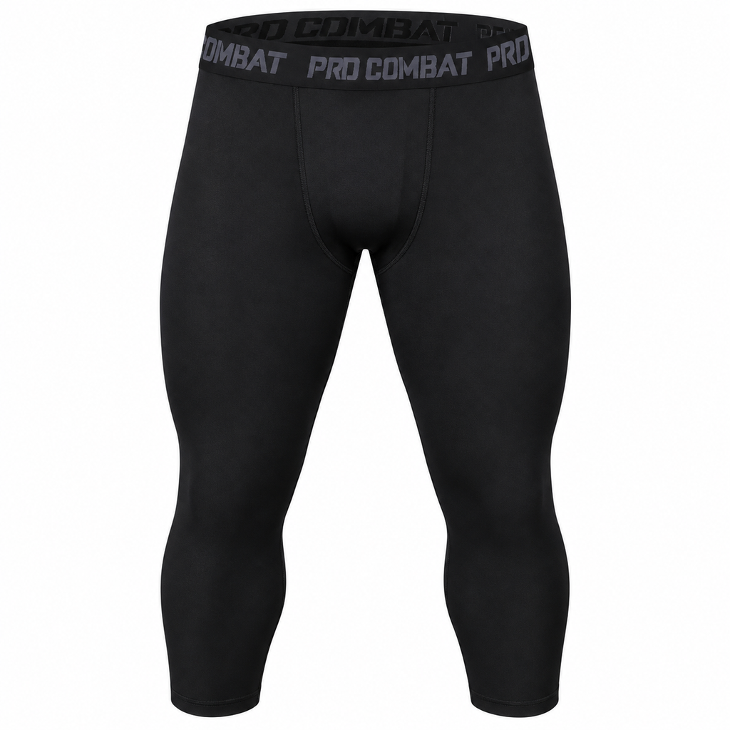 Legging de compression homme 3/4 - Noir