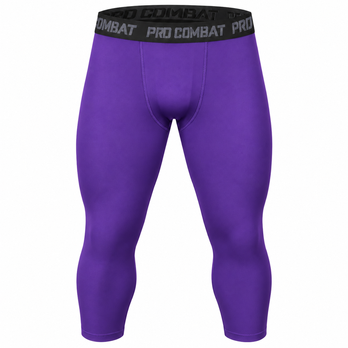 Legging de compression homme 3/4 - Violet