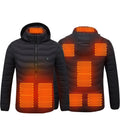 Veste chauffante homme à capuche - Noir