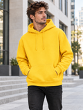 Hoodie homme uni - Jaune